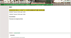 Desktop Screenshot of clubnatacio.besalu.cat